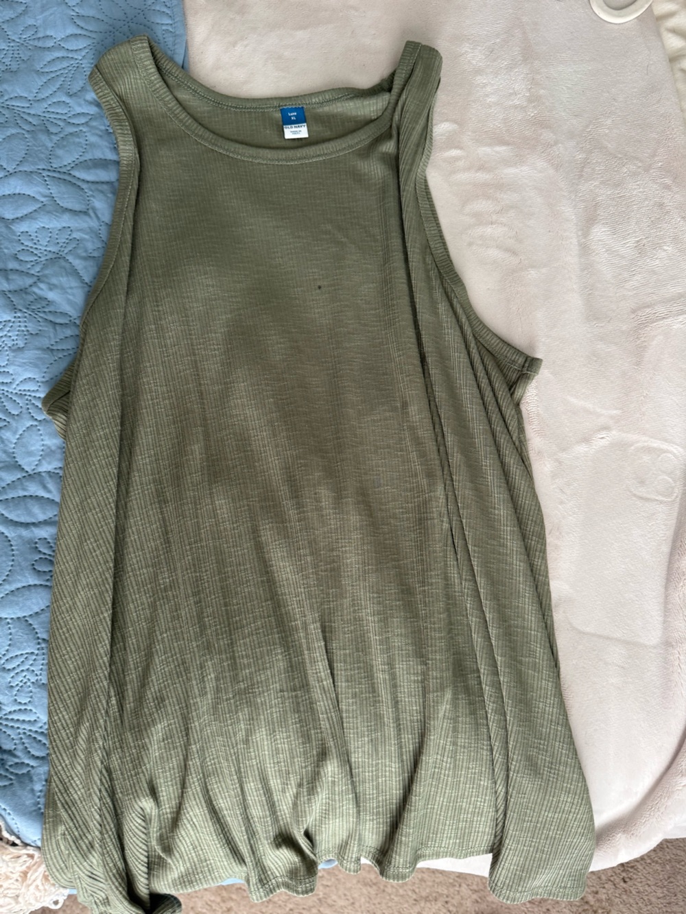 Old Navy Olive Green Ribbed Women's Tank Top